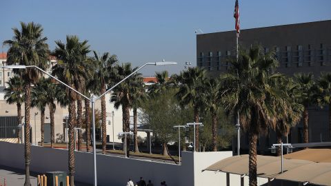 Fotografía del consulado estadounidense este lunes en Ciudad Juárez, Chihuahua (México).