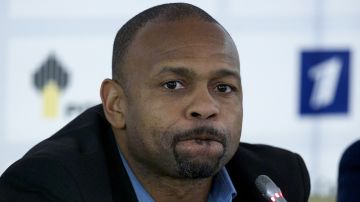 Roy Jones durante una rueda de prensa.