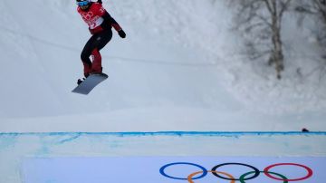 Sophie Hediger durante los Juegos Olímpicos de Invierno en 2022.