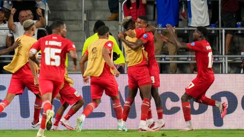 Panamá celebra el segundo gol ante Bolivia durante la Copa América 2024.