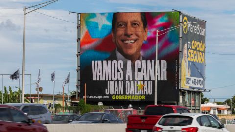 Billboard de candidato de la Alianza en Puerto Rico, Juan Dalmau