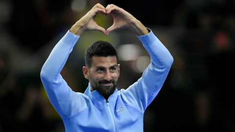 Novak Djokovic durante un torneo en Argentina.