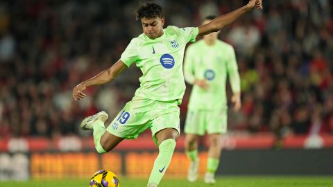 Lamine Yamal destacó con el FC Barcelona ante el Mallorca.