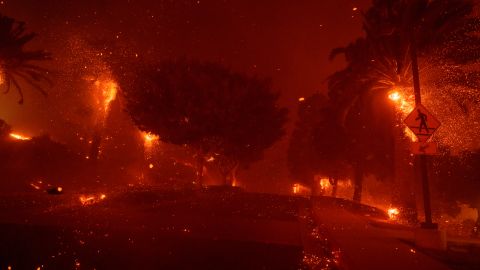 El fuego inició en Pacific Coast Highway.