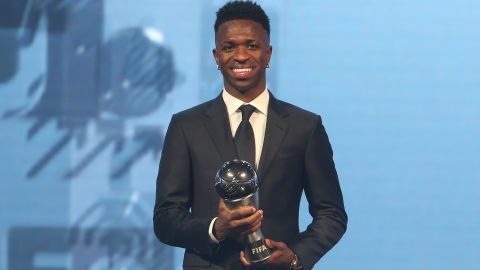 Vinícius Jr. fue el ganador del premio The Best al mejor jugador del año.