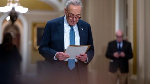 Portavoz de los demócratas en el Senado, Chuck Schumer