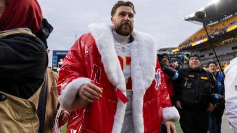 Travis Kelce festejó la navidad posterior al duelo ante Steelers.