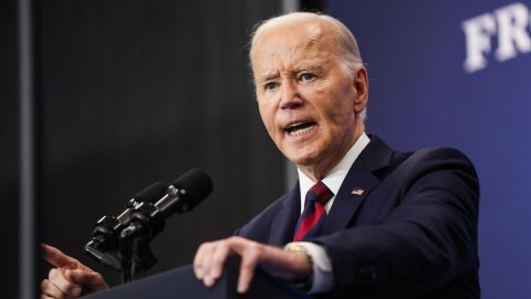 El presidente de Estados Unidos, Joe Biden, pronuncia un discurso en la Brookings Institution, en Washington, DC, EE.UU., el 10 de diciembre de 2024.