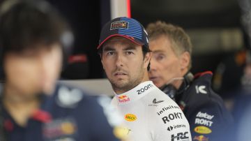 Sergio Perez durante las prácticas del GP de Qatar.