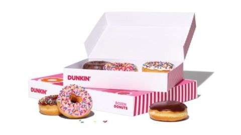 Las cajas navideñas de donas de Dunkin, son una dulce sorpresa para regalar.