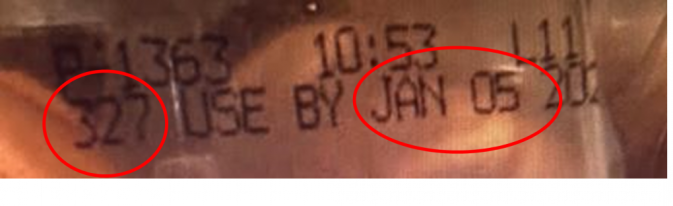 Los huevos tienen fecha de vencimiento el 5 de enero de 2025, según a fotografía del empaque publicada por la FDA en su sitio web.