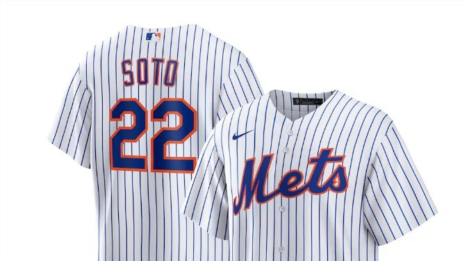 Costo del jersey de Juan Soto con los Mets en la web oficial de MLB.