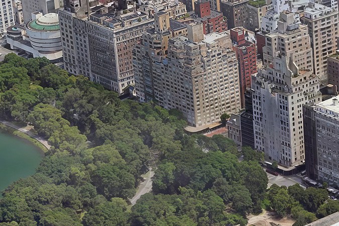 En la esquina inferior se puede ver cómo quedará el nuevo ala del Met respecto al resto del complejo.