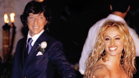 Paulina Rubio Y Nicolás Vallejo Nájera "Colate" en su boda en 2007.