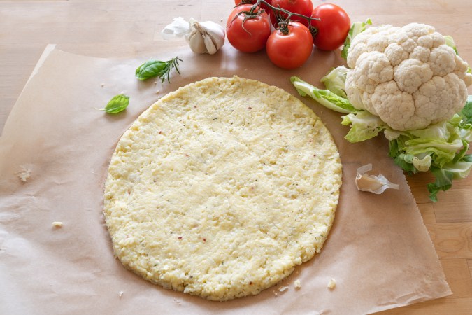 Prueba hacer pizzas con una base de coliflor.