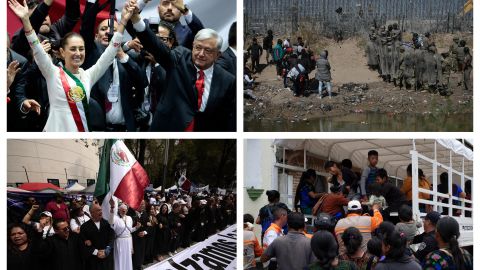 Combo de fotografías de los hechos que marcaron el año en México.