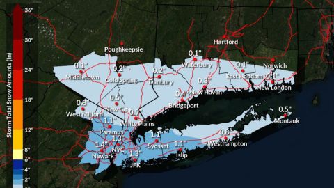 Pronóstico de nieve para el 6 de enero de 2025 en NY.