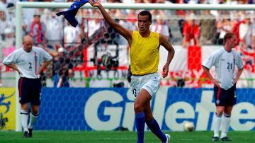 Rivaldo durante la Copa del Mundo 2002.