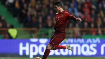 Cristiano Ronaldo durante un amistoso con Portugal en 2014.