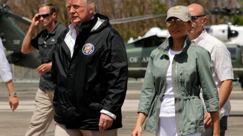 Visita de Trump a Puerto Rico tras el huracán María