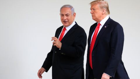 Trump junto a Netanyahu cuando se reunieron en 2019.