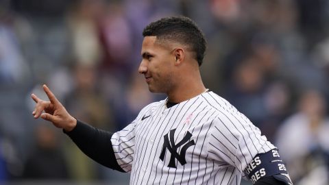 Gleyber Torres durante su tiempo como jugador de los New York Yankees.