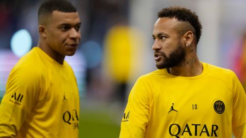 Mbappé y Neymar en su etapa con el PSG.