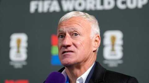 Deschamps durante el sorteo del Mundial 2026.