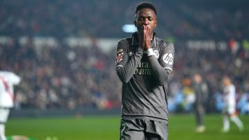 Vinicius Jr. durante un encuentro de LaLiga española.