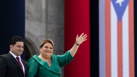 Jenniffer González en la ceremonia de juramentación como gobernadora de Puerto Rico