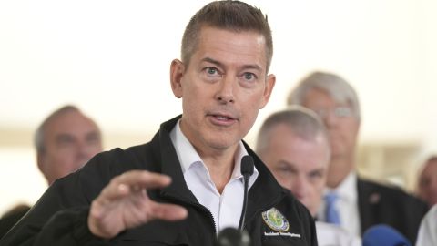 Sean Duffy durante la conferencia de prensa de este jueves.