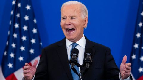 El presidente de Estados Unidos, Joe Biden, pronuncia su último discurso sobre política exterior en el Departamento de Estado, en Washington, DC, EE.UU., el 13 de enero de 2025.