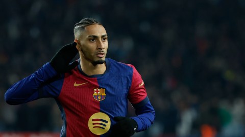 Raphinha, una de las grandes revelaciones del Barcelona esta temporada, será titular ante el Getafe.