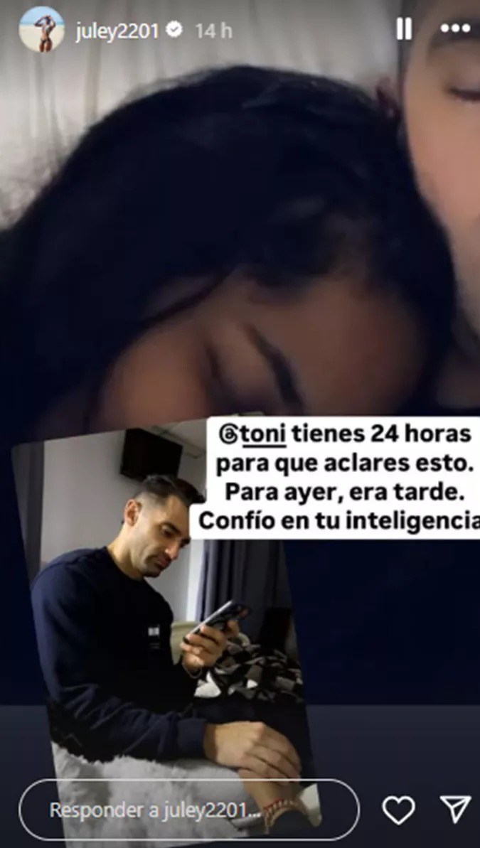 Juley insinuó que tuvo más que una amistad con Toni Costa y él lo desmintió. | Instagram: @juley2201.