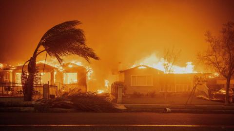 Los incendios acabaron con cientos de residencias.
