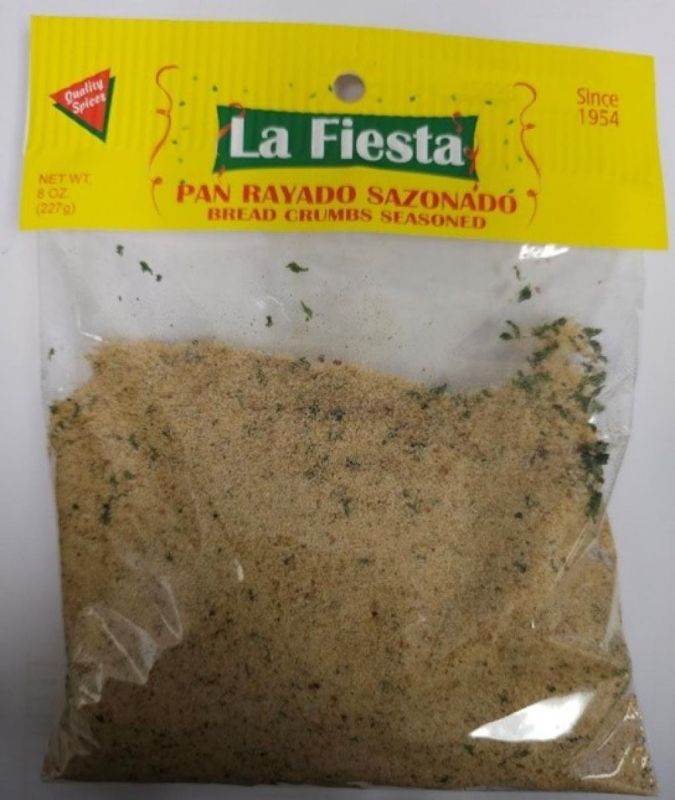 Del producto migas de pan sazonadas, marca La Fiesta se retiran del mercado 6,240 paquetes de 8 onzas.