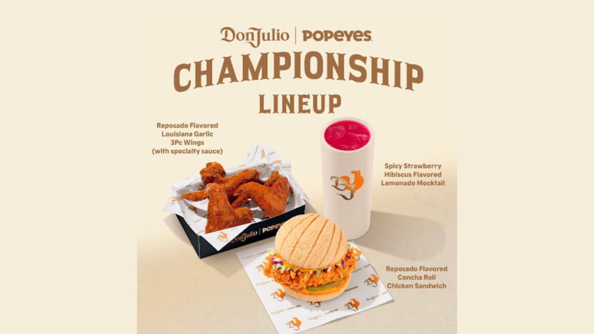 Popeye's y Don Julio un menú exclusivo para el gran partido de fútbol