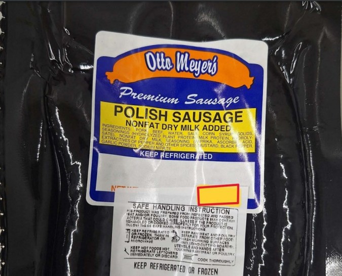 El FSIS publicó en su sitio web una imagen con la etiqueta del producto.