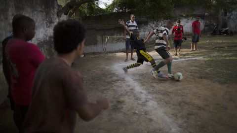 Fútbol amateur en Brasil.