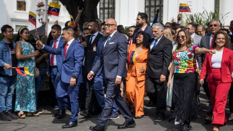 El presidente del Parlamento chavista en Venezuela, Jorge Rodríguez.