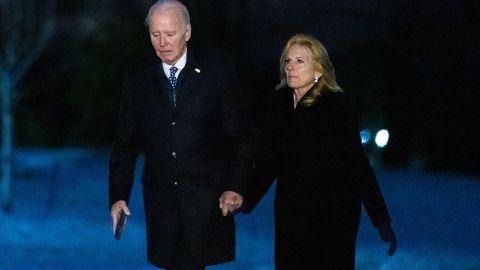 EL presidente de EE.UU., Joe Biden, junto a la primera dama Jill Biden.