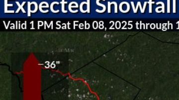Pronóstico de acumulación de nieve este fin de semana en NY, NJ y CT.