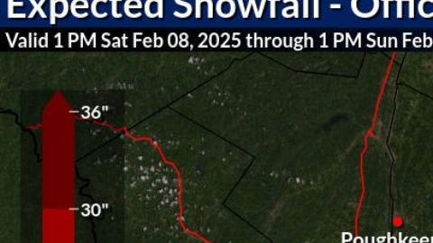 Pronóstico de acumulación de nieve este fin de semana en NY, NJ y CT.