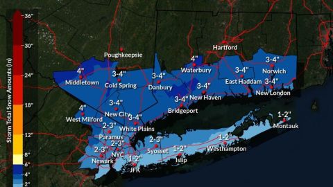 Pronóstico de nieve para este fin de semana en Nueva York y área triestatal.