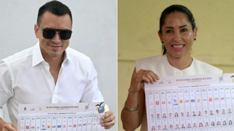 El presidente Noboa suma el 44,47% de los votos por el 44,12% de Luisa González.