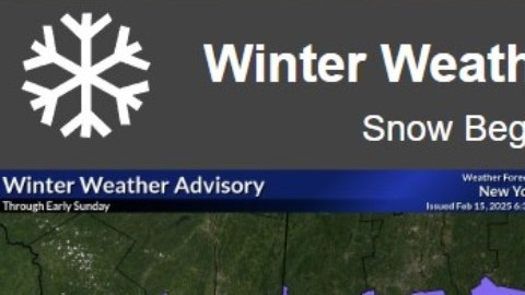 Pronóstico del clima invernal este fin de semana.