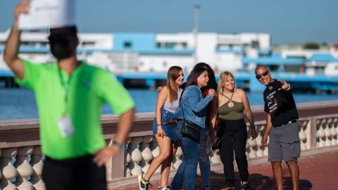 Barcos cruceros en el muelle de San Juan, Puerto Rico