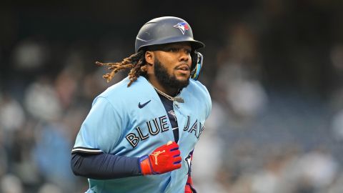 Vladimir Guerrero Jr. durante un encuentro ante Yankees.