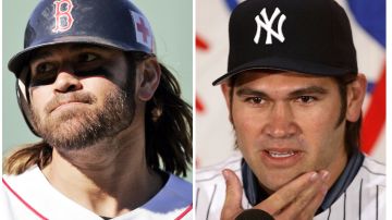 Johnny Damon tuvo que cortar su barba cuando firmó con los Yankees en 2006.