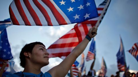 Manifestación proestadidad en Puerto Rico